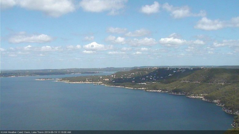 Lake Travis webcam, August 19, 2019 10:20 AM CT