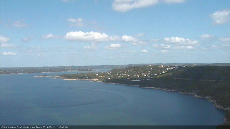 Lake Travis webcam, August 19, 2019 10:35 AM CT