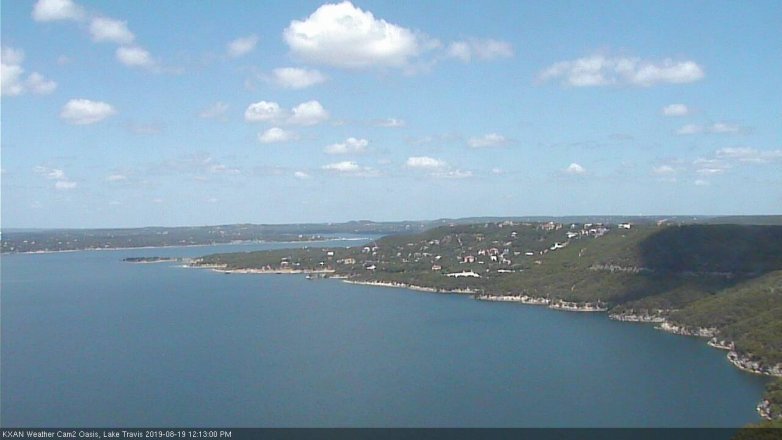 Lake Travis webcam, August 19, 2019 11:15 AM CT