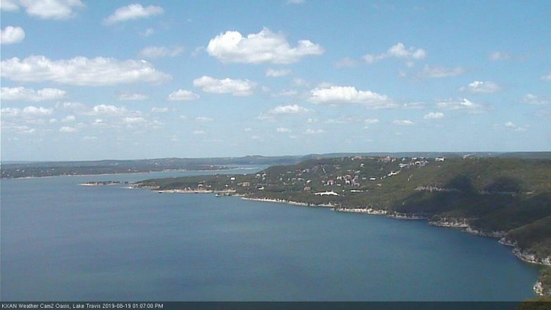 Lake Travis webcam, August 19, 2019 12:10 PM CT
