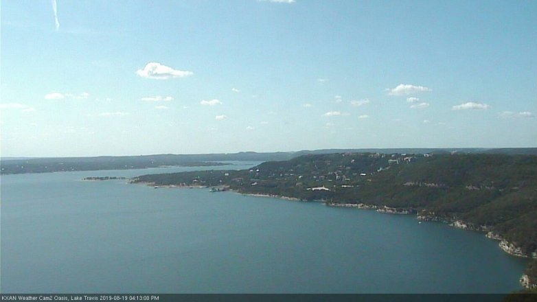Lake Travis webcam, August 19, 2019 3:15 PM CT