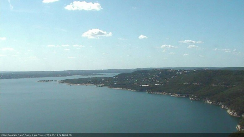 Lake Travis webcam, August 19, 2019 3:20 PM CT