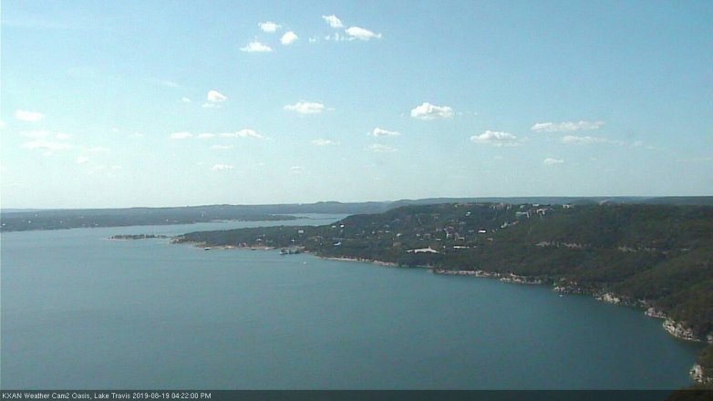 Lake Travis webcam, August 19, 2019 3:25 PM CT