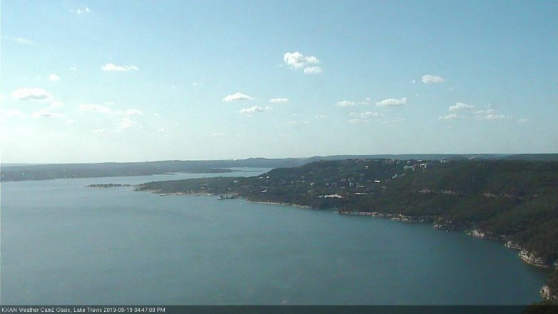 Lake Travis webcam, August 19, 2019 3:50 PM CT