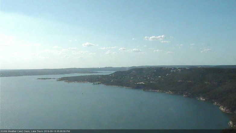 Lake Travis webcam, August 19, 2019 4:10 PM CT