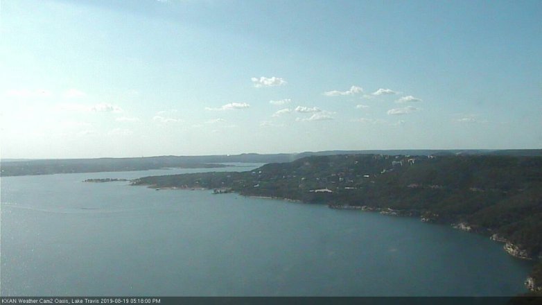 Lake Travis webcam, August 19, 2019 4:20 PM CT