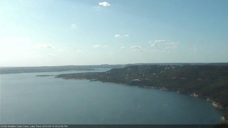 Lake Travis webcam, August 19, 2019 4:25 PM CT