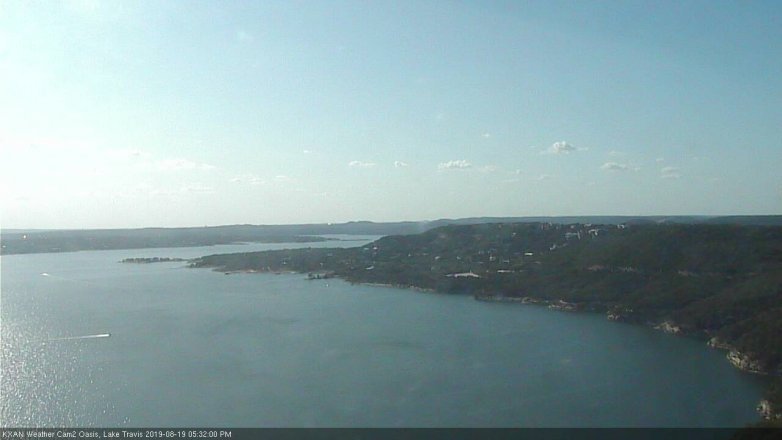 Lake Travis webcam, August 19, 2019 4:35 PM CT