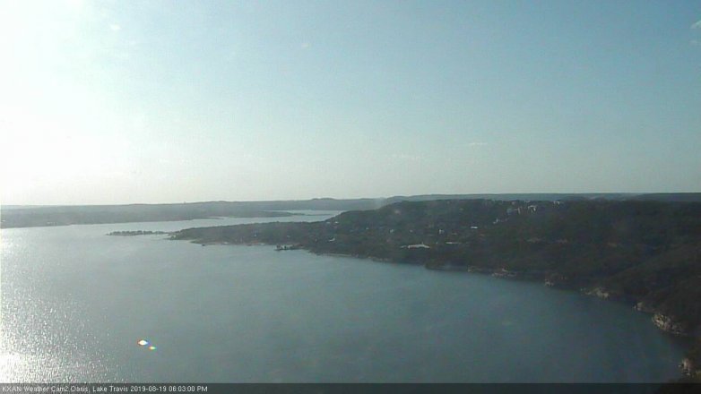 Lake Travis webcam, August 19, 2019 5:05 PM CT
