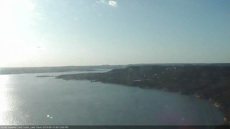 Lake Travis webcam, August 19, 2019 5:15 PM CT
