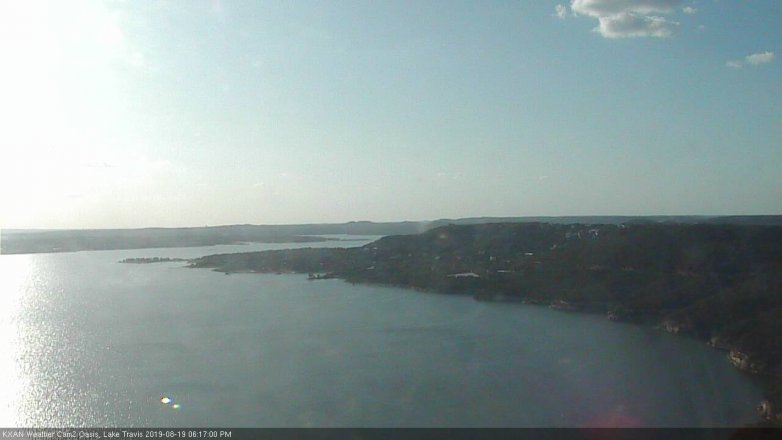 Lake Travis webcam, August 19, 2019 5:20 PM CT