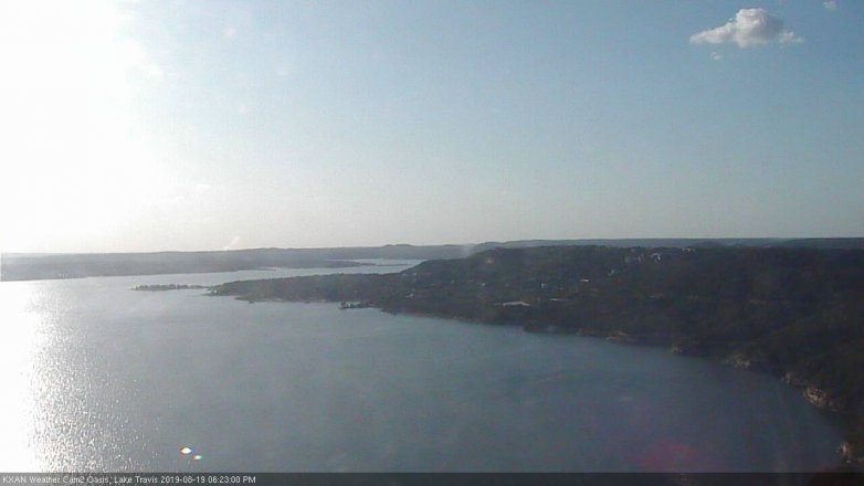 Lake Travis webcam, August 19, 2019 5:25 PM CT