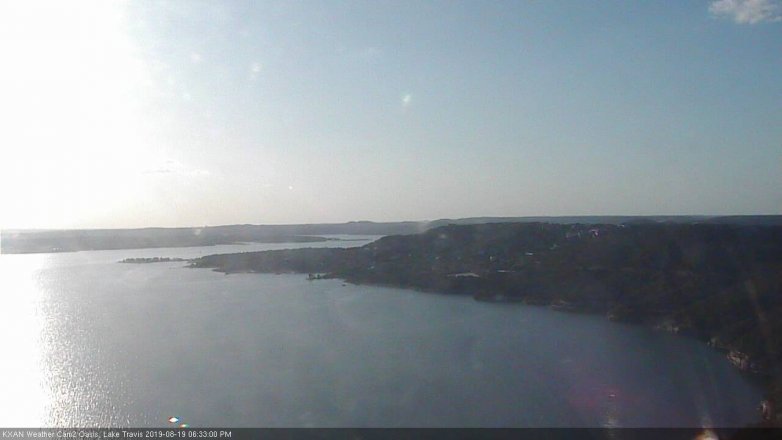 Lake Travis webcam, August 19, 2019 5:35 PM CT