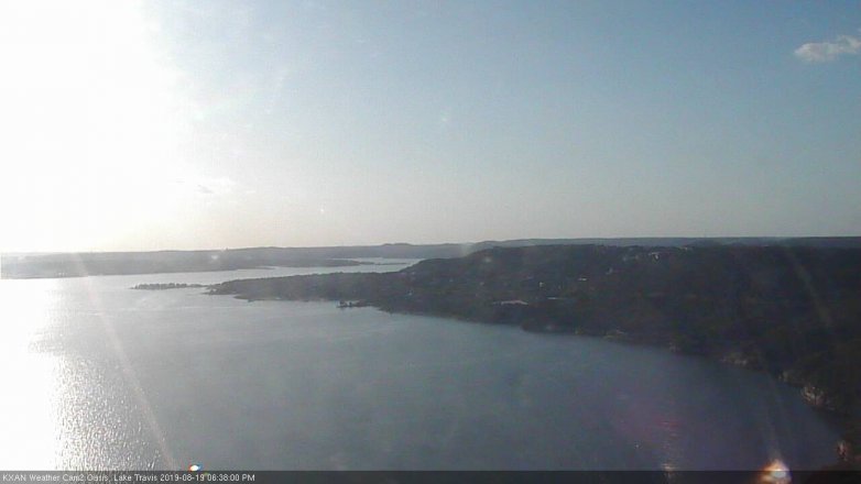 Lake Travis webcam, August 19, 2019 5:40 PM CT