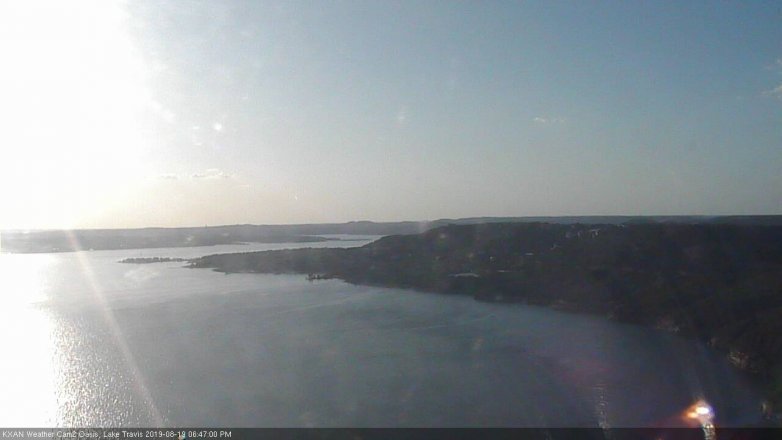 Lake Travis webcam, August 19, 2019 5:50 PM CT