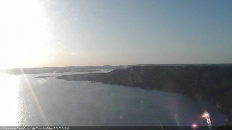 Lake Travis webcam, August 19, 2019 6:00 PM CT