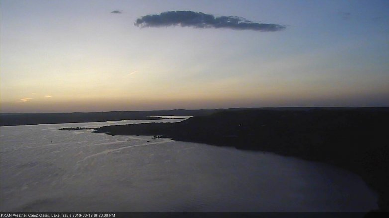 Lake Travis webcam, August 19, 2019 7:25 PM CT
