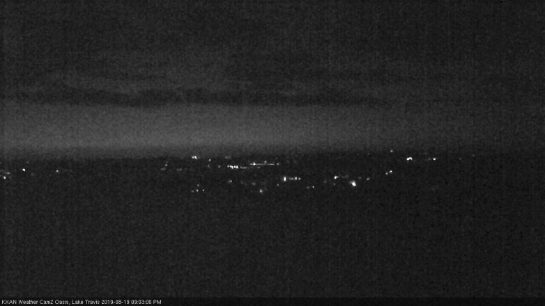 Lake Travis webcam, August 19, 2019 8:05 PM CT