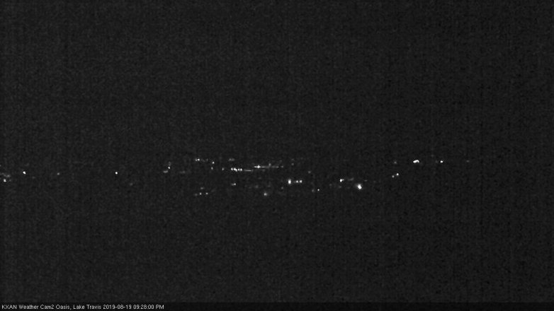 Lake Travis webcam, August 19, 2019 8:30 PM CT