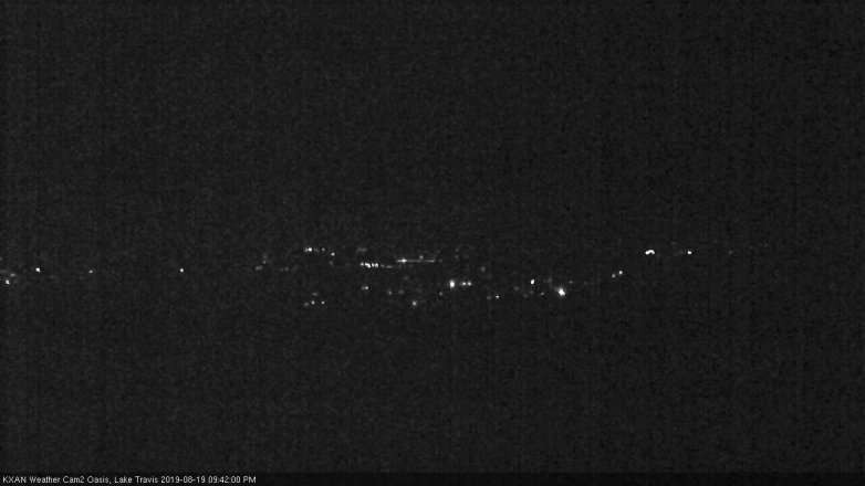 Lake Travis webcam, August 19, 2019 8:45 PM CT