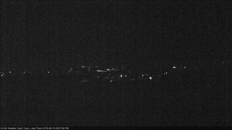 Lake Travis webcam, August 19, 2019 9:00 PM CT