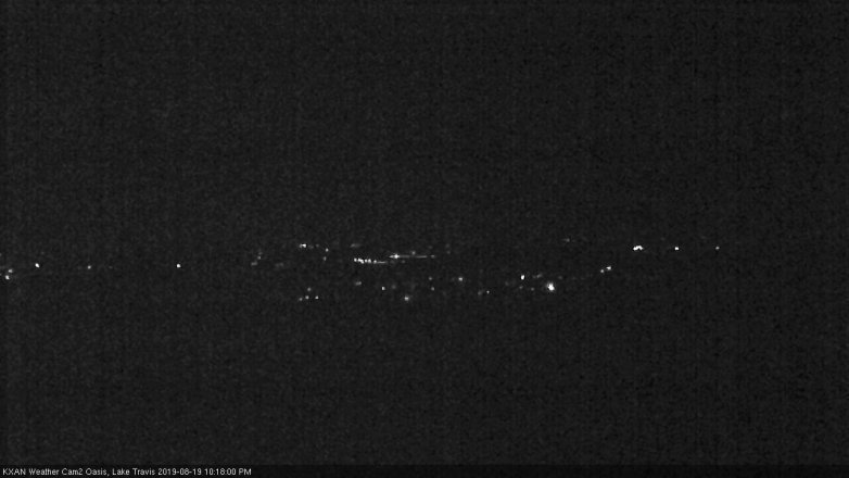 Lake Travis webcam, August 19, 2019 9:20 PM CT