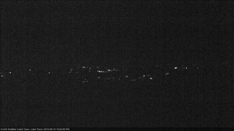 Lake Travis webcam, August 19, 2019 9:45 PM CT