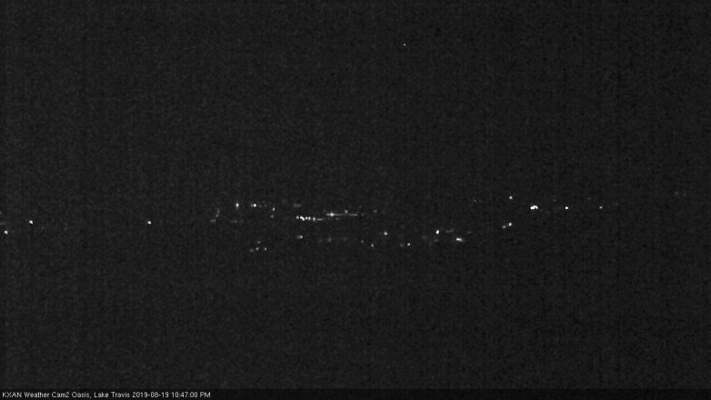 Lake Travis webcam, August 19, 2019 9:50 PM CT