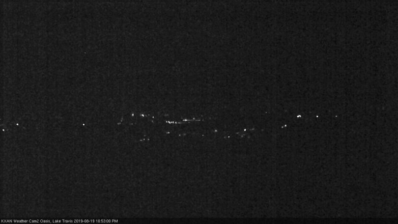 Lake Travis webcam, August 19, 2019 9:55 PM CT