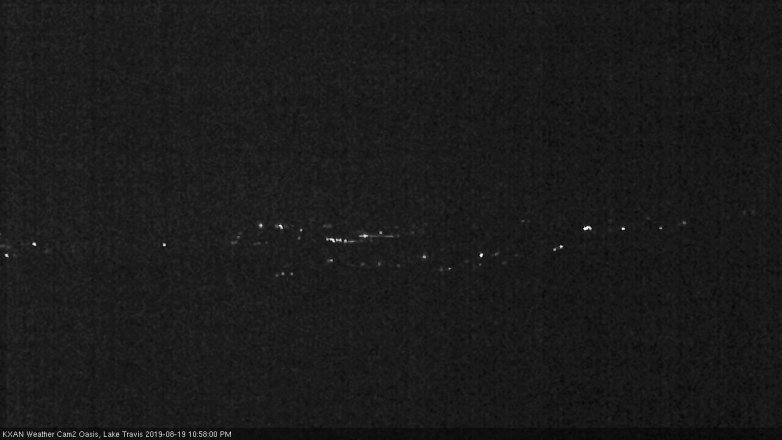 Lake Travis webcam, August 19, 2019 10:00 PM CT