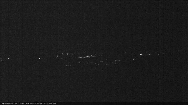 Lake Travis webcam, August 19, 2019 10:15 PM CT