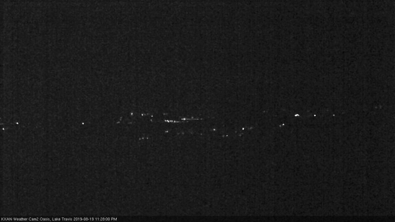 Lake Travis webcam, August 19, 2019 10:30 PM CT
