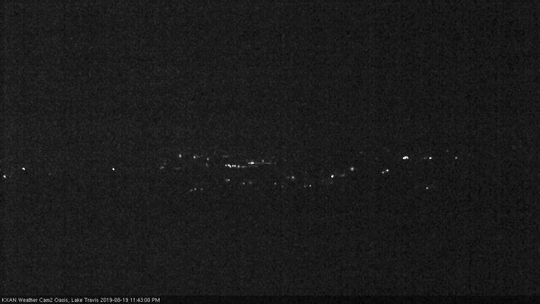 Lake Travis webcam, August 19, 2019 10:45 PM CT
