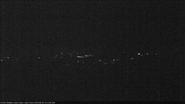 Lake Travis webcam, August 19, 2019 11:15 PM CT