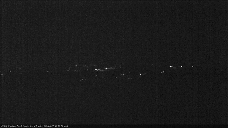 Lake Travis webcam, August 19, 2019 11:30 PM CT