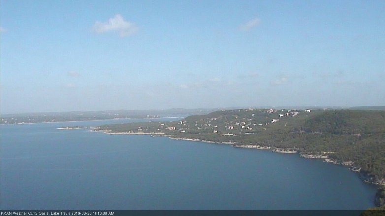 Lake Travis webcam, August 20, 2019 9:15 AM CT