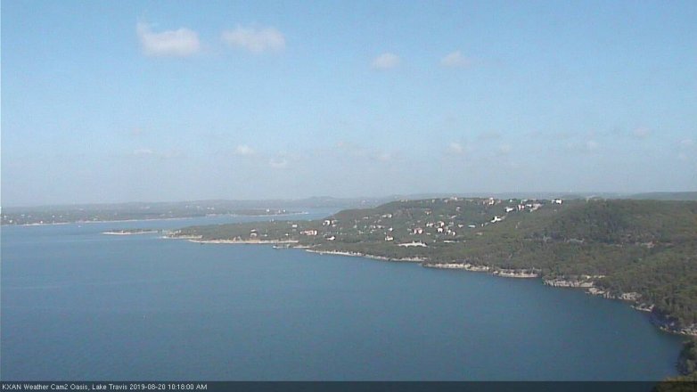 Lake Travis webcam, August 20, 2019 9:20 AM CT