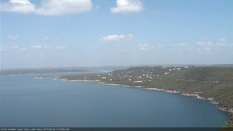 Lake Travis webcam, August 20, 2019 10:20 AM CT
