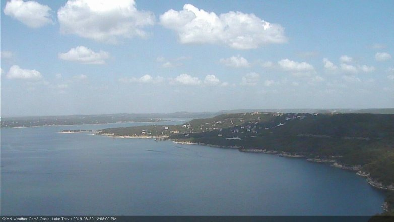 Lake Travis webcam, August 20, 2019 11:10 AM CT