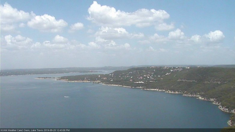 Lake Travis webcam, August 20, 2019 11:45 AM CT
