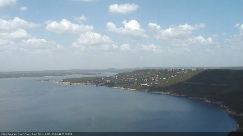 Lake Travis webcam, August 20, 2019 12:10 PM CT