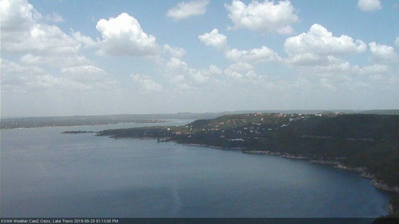 Lake Travis webcam, August 20, 2019 12:15 PM CT