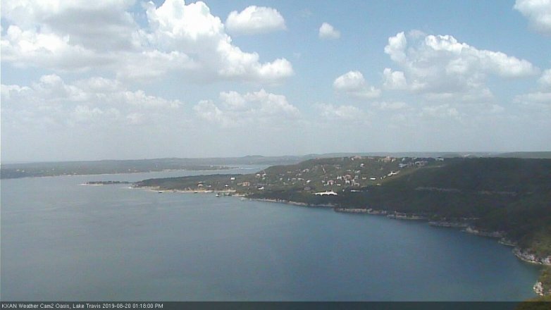 Lake Travis webcam, August 20, 2019 12:20 PM CT