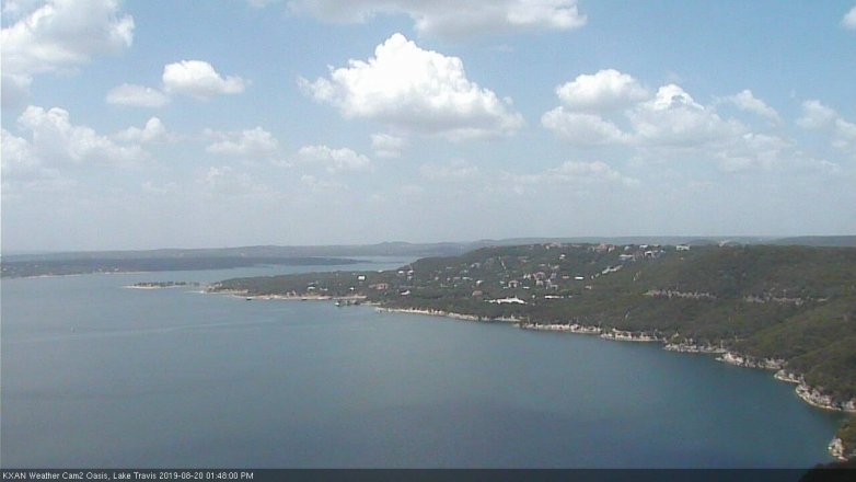 Lake Travis webcam, August 20, 2019 12:50 PM CT