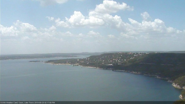 Lake Travis webcam, August 20, 2019 1:20 PM CT