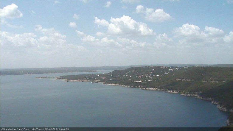 Lake Travis webcam, August 20, 2019 1:25 PM CT