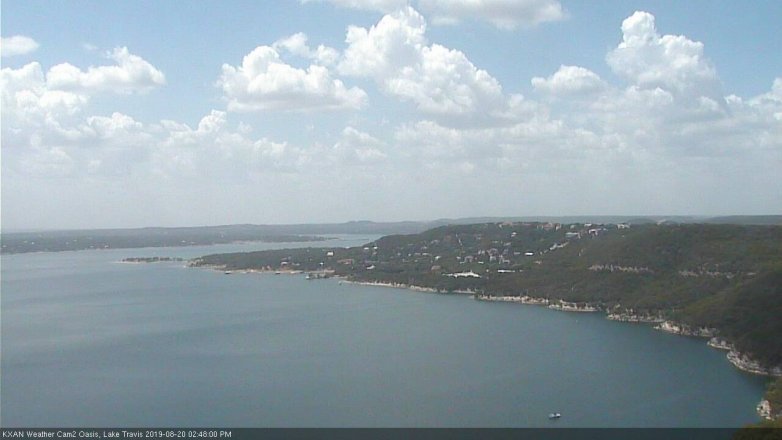 Lake Travis webcam, August 20, 2019 1:50 PM CT