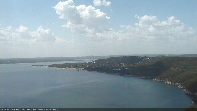 Lake Travis webcam, August 20, 2019 2:25 PM CT