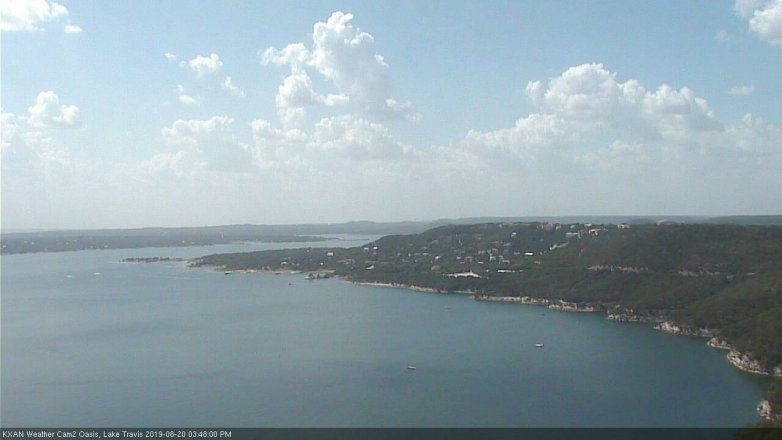 Lake Travis webcam, August 20, 2019 2:50 PM CT