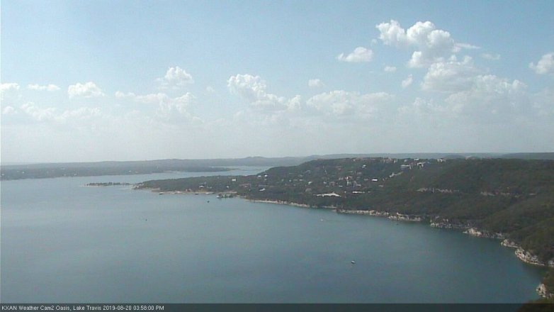 Lake Travis webcam, August 20, 2019 3:00 PM CT